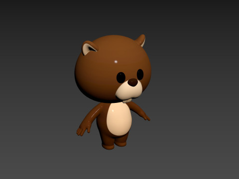Character188 Beaver Model 3D