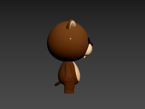 Character188 Beaver Model 3D