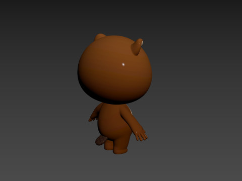 Character188 Beaver Model 3D