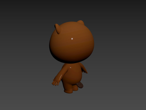Character188 Beaver Model 3D