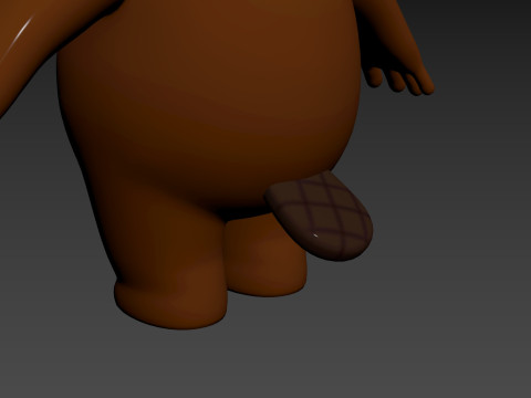 Character188 Beaver Model 3D