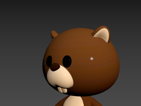 Character188 Beaver Model 3D