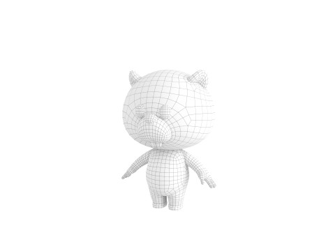 Character188 Beaver Model 3D
