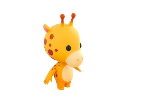 Character189 Giraffe 3D Модель