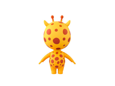 Character189 Giraffe 3D Модель