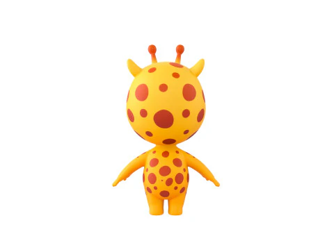 Character189 Giraffe 3D Model
