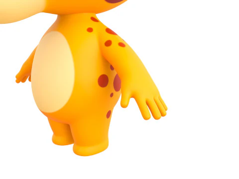Character189 Giraffe 3D Model