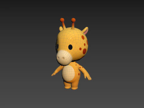 Character189 Giraffe 3D Model