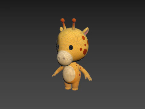 Character189 Giraffe 3D Model