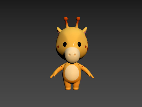 Character189 Giraffe 3D Модель