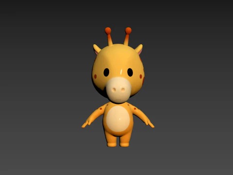 Character189 Giraffe 3D Model