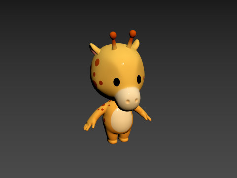 Character189 Giraffe 3D Модель