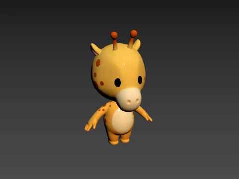 Character189 Giraffe 3D Model