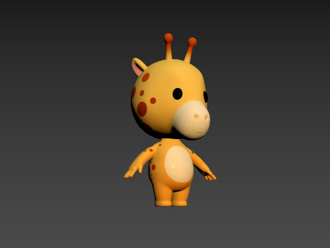 Character189 Giraffe 3D Модель