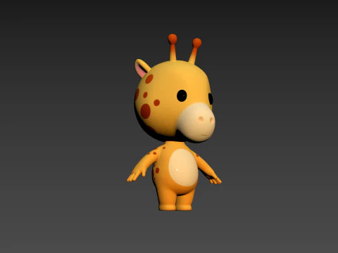 Character189 Giraffe 3D Model