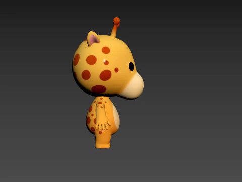 Character189 Giraffe 3D Model