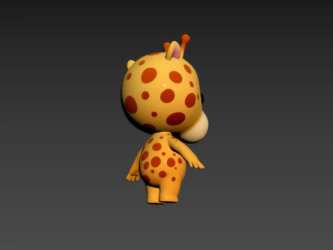 Character189 Giraffe 3D Model