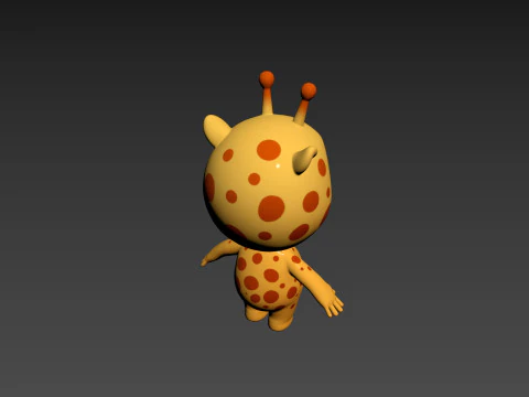 Character189 Giraffe 3D Model