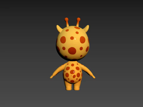 Character189 Giraffe 3D Model