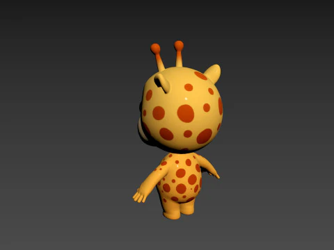 Character189 Giraffe 3D Model