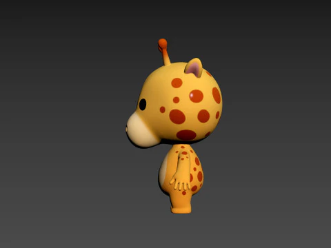 Character189 Giraffe 3D Model