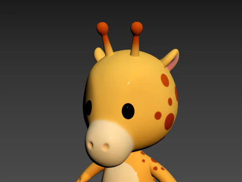 Character189 Giraffe 3D Model