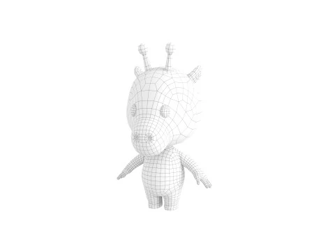 Character189 Giraffe 3D Model