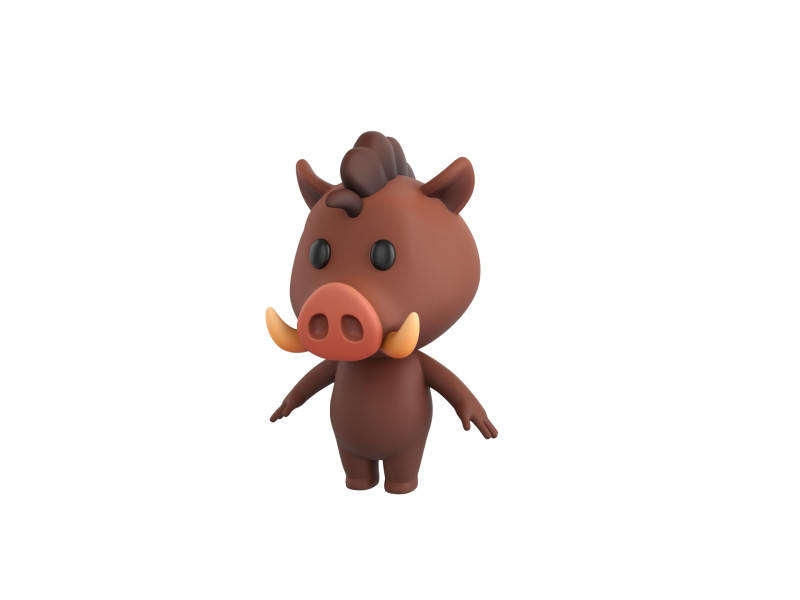 Character190 Boar Model 3D .c4d .max .obj .3ds .fbx .stl .blend 