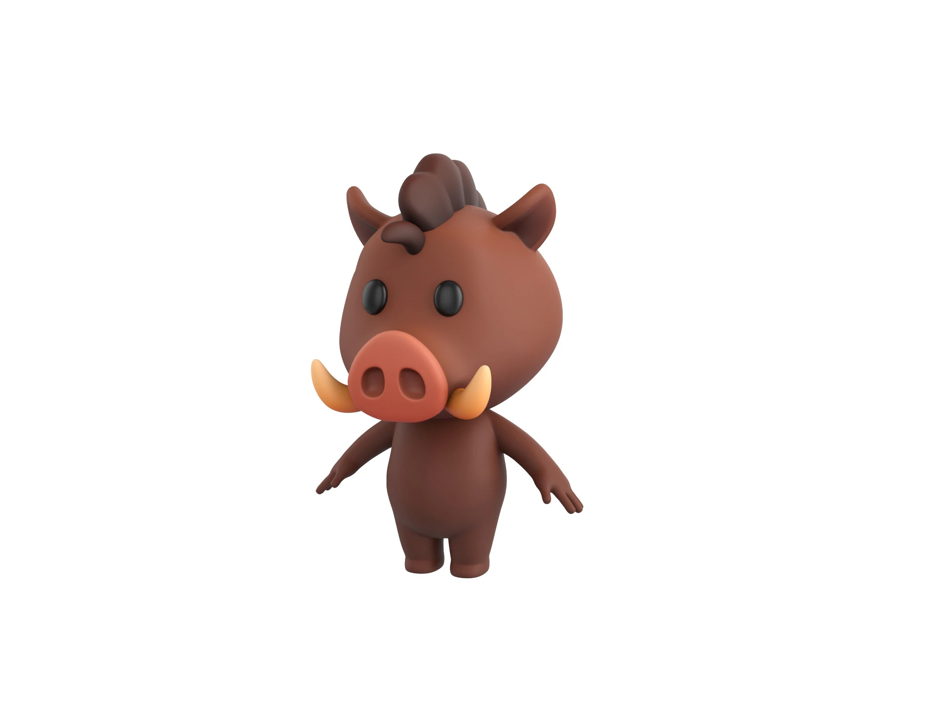 Character190 Boar 3D Model .c4d .max .obj .3ds .fbx .stl .blend
