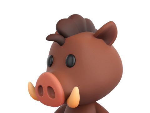 Character190 Boar Model 3D