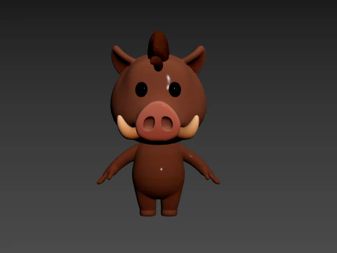 Character190 Boar 3D Model