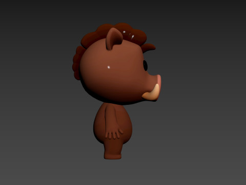 Character190 Boar Model 3D