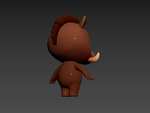 Character190 Boar 3D Model