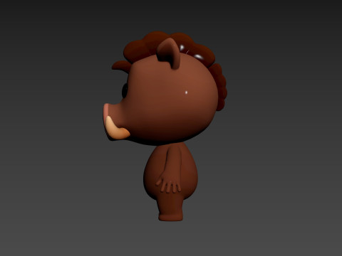 Character190 Boar Model 3D