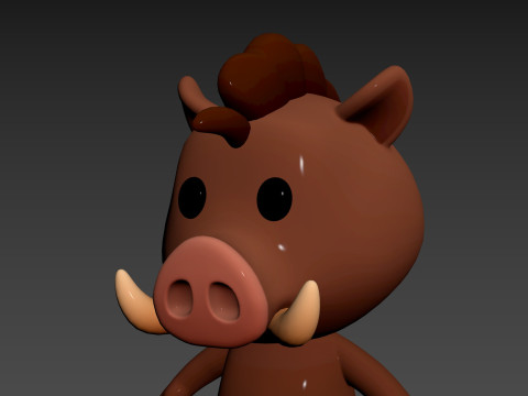 Character190 Boar Model 3D