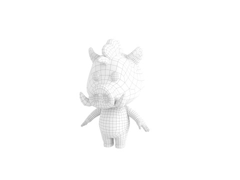 Character190 Boar Model 3D
