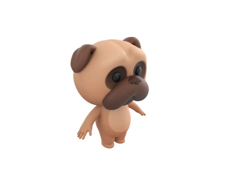 Character191 Pug 3D Model