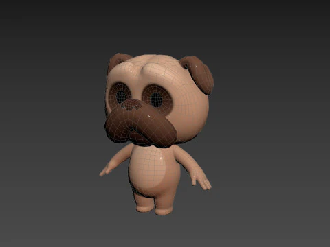 Character191 Pug 3D Model