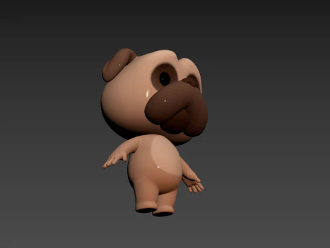 Character191 Pug 3D Model