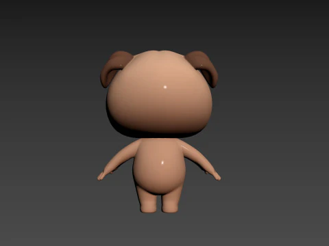 Character191 Pug 3D Model