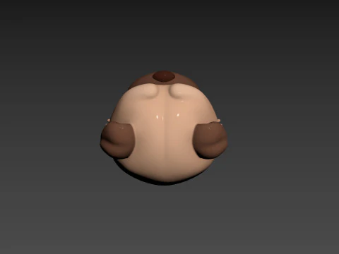 Character191 Pug 3D Model