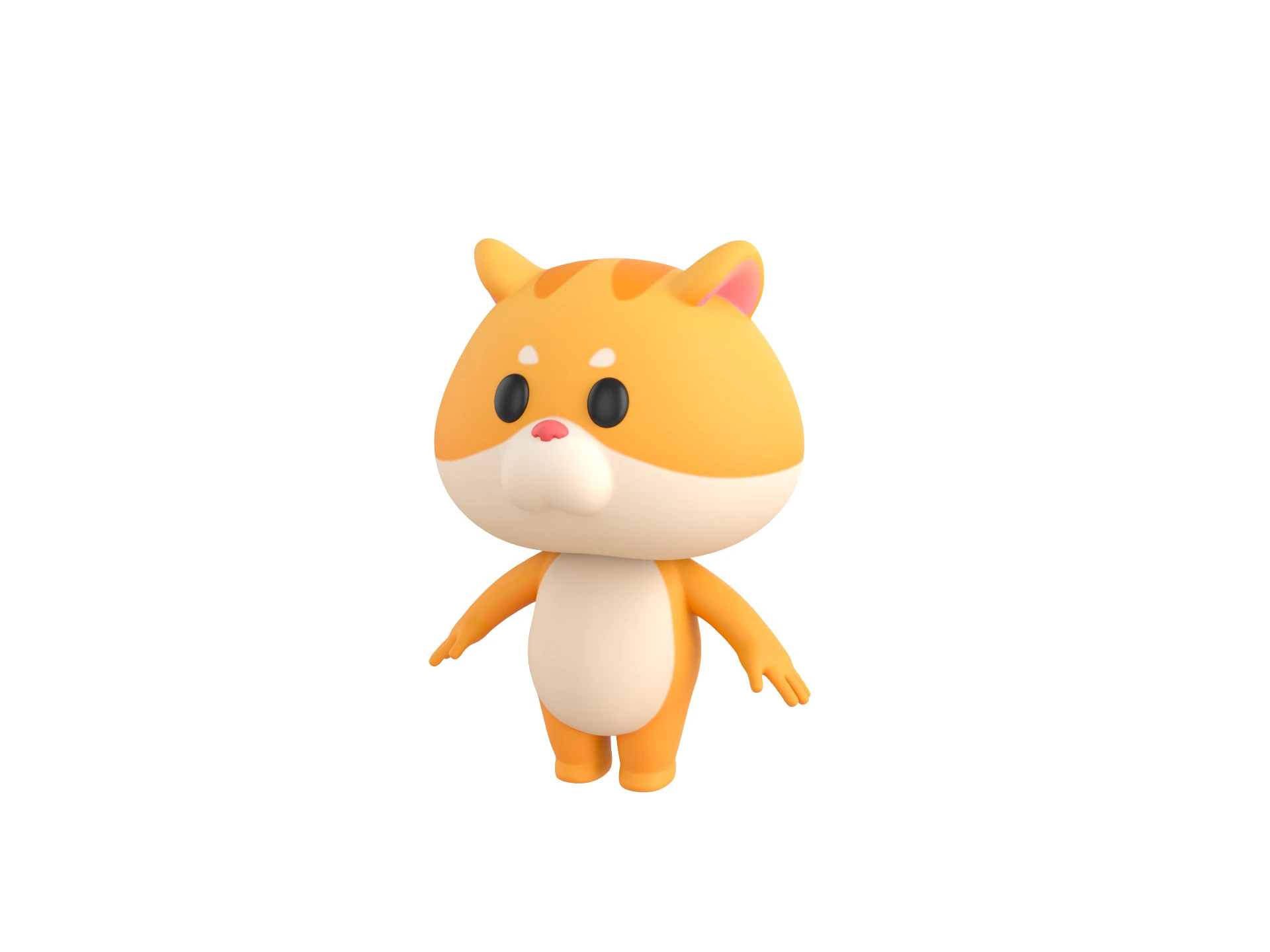 Character192 Hamster 3D Model .c4d .max .obj .3ds .fbx .stl .blend