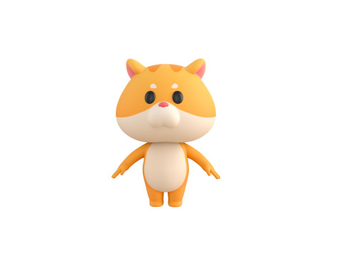 Character192 Hamster Modèle 3D