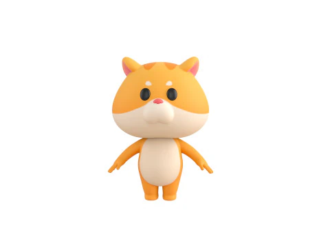 Character192 Hamster 3D Model