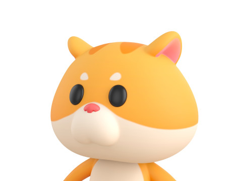 Character192 Hamster Modèle 3D