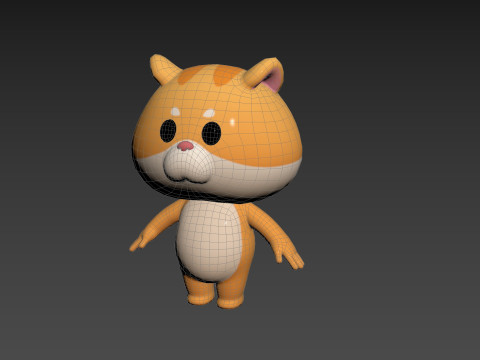 Character192 Hamster Modèle 3D
