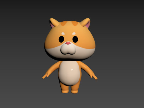 Character192 Hamster Modèle 3D