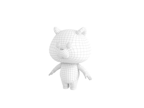 Character192 Hamster Modèle 3D