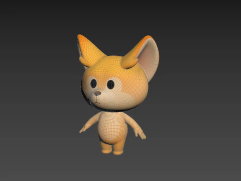 Character193 Fennec 3D Model
