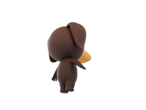 Character194 Dachshund Dog Modelo 3D